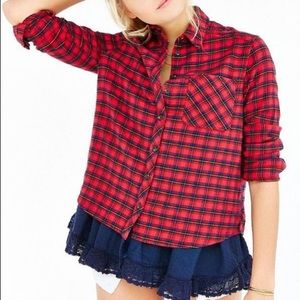Urban Outfitters BDG Ruffle Flannel